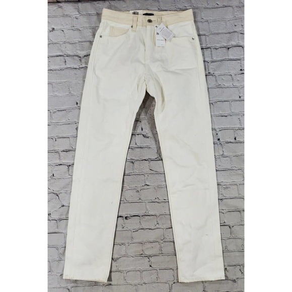 Levis Made & Crafted Tack Slim Fit Jeans White Wash Cotton $198 MENS SIZE 28X32